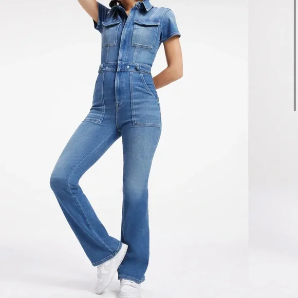 Good American Fit For Success Bootcut Jumpsuit - Picture 6 of 7